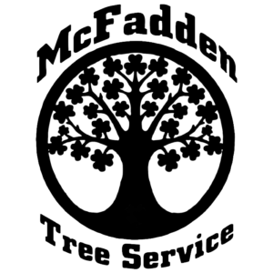 logo Mcfadden tree service white stroke