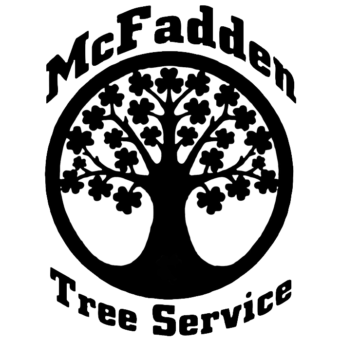 logo Mcfadden tree service white stroke